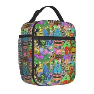 My Sing Monsters musica sacchetti pranzo isolati borsa termica lunch box sacchetti cibo - Foto 1 di 15