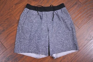 Lululemon Channel Cross Swim Short 7" Lined Black White Men's Small S - Picture 1 of 4