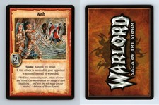 Web - Warlord Saga Of The Storm 1st Edition CCG Card