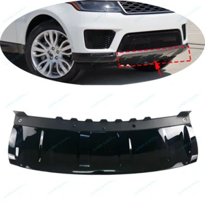 Front Bumper Protect Cover t Fit For LR Range Rover Sport 2018-2021,Shiny Black - Picture 1 of 5