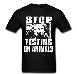 Stop Testing on Animals Animal Rights Dog Cat Rat Mice Equality Tee t shirt - Picture 1 of 1