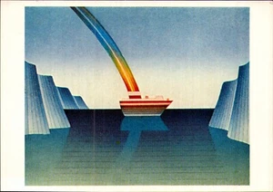 Folon - Le Voyage Art Postcard. Painting Vintage 1983 80s Old. - Picture 1 of 2