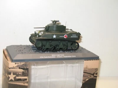 Große Panzer Stuart M5A1 Light Tank 37th Battaillon Militär Altaya 1:43 - Bild 1 von 2