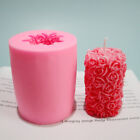 3D Rose Flower Candle Silicone Mold DIY Gypsum Mould Shape Silicone Soap Mol-AW