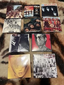 Lot of 10 1983 ROLLING STONES BEATLES Mini Album Collection SEALED Unopened VTG - Picture 1 of 2
