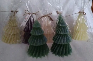 Kerze , Tanne groß, Mit Und Ohne Klitzer - Bild 1 von 10