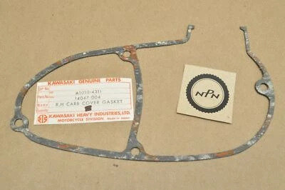 Junta de cubierta lateral de carburador derecho NOS OEM Kawasaki 1966-1971 A1 1967-1971 A7 Foto 1 de 3