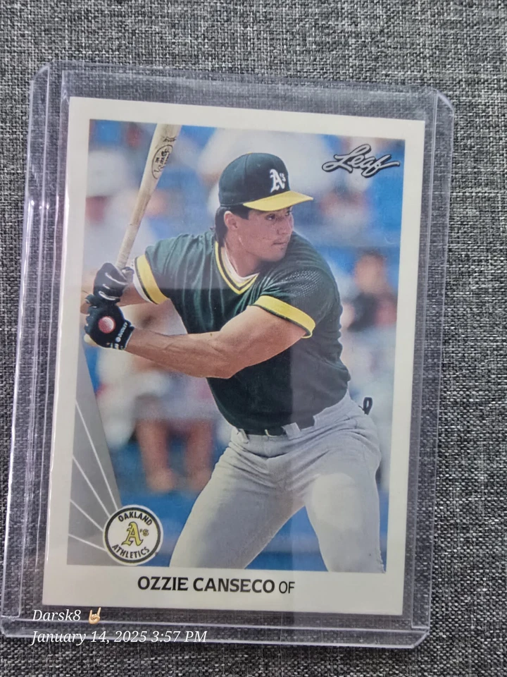 1990 Leaf - #516 Ozzie Canseco (RC) - Image 1 of 2