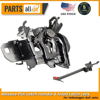 Para Volkswagen Golf Jetta Liberación Pestillo Manija y Bloqueo de Pestillo del Capó 1J0823509E Foto 1 de 4