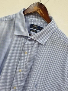 Brand New RALPH LAUREN Easy Care Cotton Stretch Shirt 3XL Tall 4XL XXXL RRP £129 - Picture 1 of 3