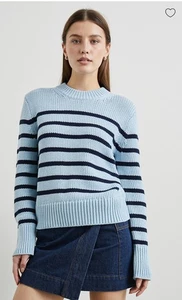 Rails Alise Pullover Sky Navy Streifen Damen Größe L NEU - Bild 1 von 9