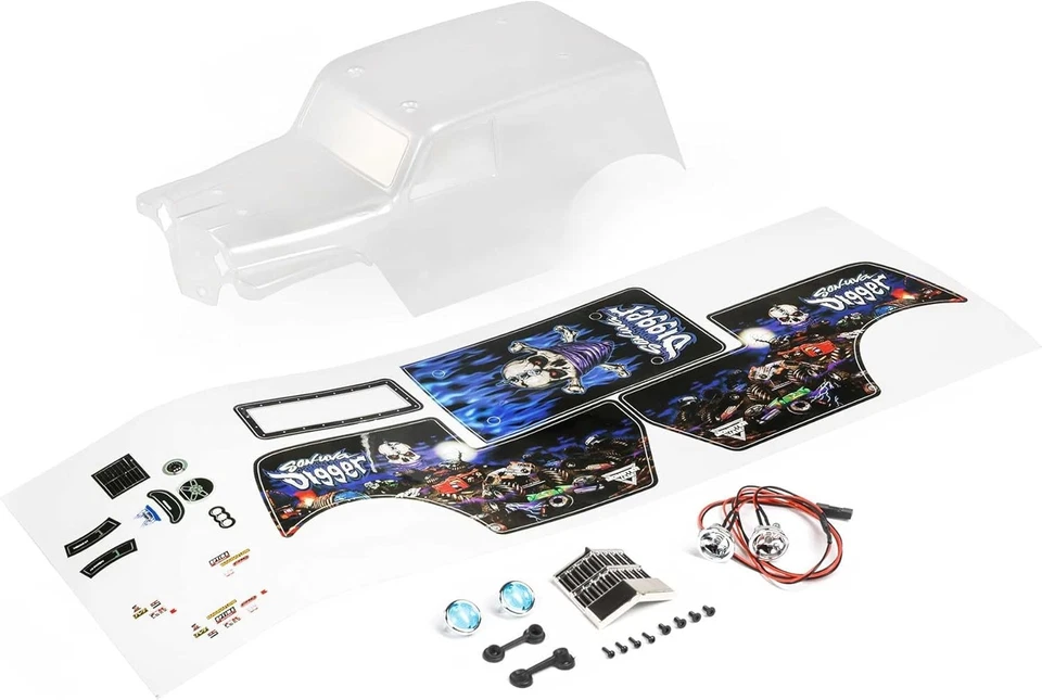 Losi Body Set Son Uva Digger Clear Mini LMT LOS210047  - Image 1 of 1