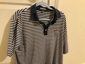 Camisa polo Peter Millar Summer Comfort a rayas Kiawah Ocean Course Lg - Imagen 1 de 3