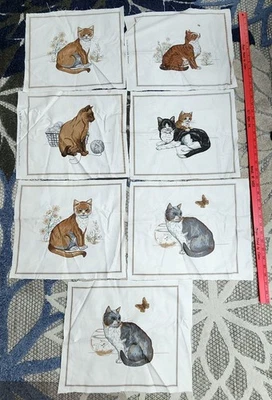 VIP Cranston Printed Cat Fabric 13" Panels Squares Book - Image 1 of 4