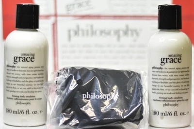 2X Loción Emulsión Corporal Reafirmante PHILOSOPHY 6 OZ cada una + Máscara de Ojos NUEVO Foto 1 de 3