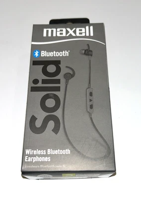 Maxell Negro Bluetooth Sólido Auriculares Micrófono 7 horas Batería Reproducción/Pausa Llamadas Foto 1 de 4