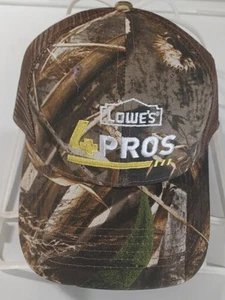 Lowe's 4 Pros Camo Ball Cap Hat Snapback Trucker - Picture 1 of 8
