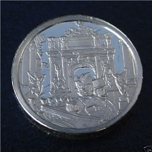 Mini lingote FRANKLIN PLATA ESTERLINA como nuevo: 1899 Gran regreso a casa del ALMIRANTE DEWEY - Imagen 1 de 1