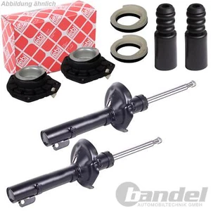 2x AMORTYZATOR CIŚNIENIA GAZU + ŁOŻYSKO KOPUŁY FEBI PRZÓD do RENAULT SCENIC II GRAND SCENIC - Zdjęcie 1 z 1