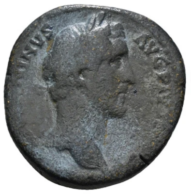 Moneda de bronce de Sestercio Imperio Romano - Antonino Pío (r. 138-161 dC) - Casa de la Moneda de Roma Foto 1 de 4