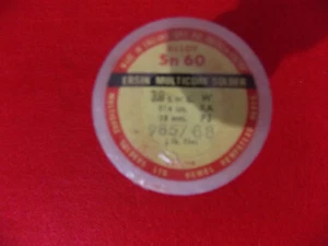 Ersin Multicore 5-core Solder SN 60 Extra Active 28 S.W.G.-014ins-38mm-8oz - Picture 1 of 2