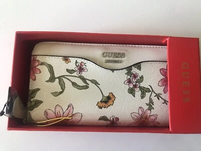 CARTERA MUJER ADIVINA BLANCO/FLORAL MULTI MODESTO SLG CREMALLERA ALREDEDOR NUEVA EN CAJA Foto 1 de 4