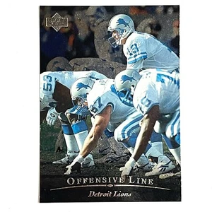 1995 Upper Deck Football Card Detroit Lions Offensive Line #60 - Imagen 1 de 1