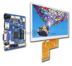 5" 5 inch TFT LCD Display w/HDMI,VGA,AV Video Driving Board for Raspberry PI - Picture 1 of 6