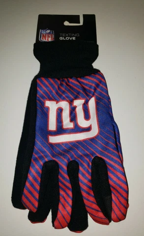 NY Giants NFL Texting Gloves Adult Size New Cover