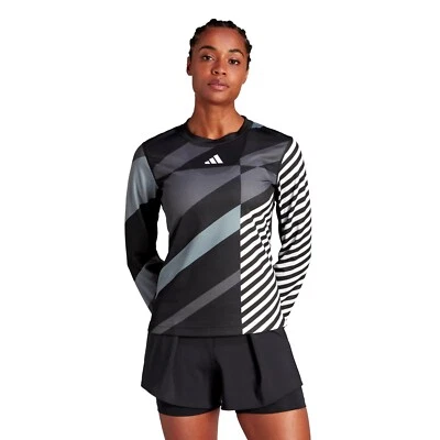 Talla M- Camiseta Adidas Mujer Tenis Heat.RDY Pro Manga 3/4, Negra. Foto 1 de 4