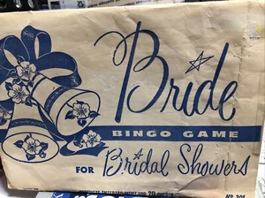 Vintage 1958 Bride Bingo Bridal Shower Game Bachelorette Party - Picture 1 of 3
