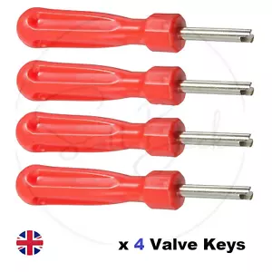 4x Valve Key Wheel Tyre Inner Tube Valve Remover Removal Tool New - Picture 1 of 1
