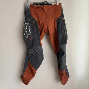 Fox Racing Adult Legion Pants Riding Dirt Bike Moto Size 34 Burnt Orange Flaws - Picture 1 of 13