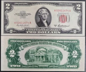 1953-A United States USA 2 Dollar P380a BANKNOTE UNC - Picture 1 of 1