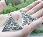 Armenian Spirit Silver 925 Earrings Dangle Hooks Jewelry Celtic Pattern Taraz