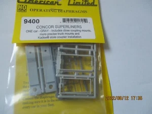 American Limited 9400 Membranen Con Cor Superliners grau 1 Paar HO Scale - Bild 1 von 6