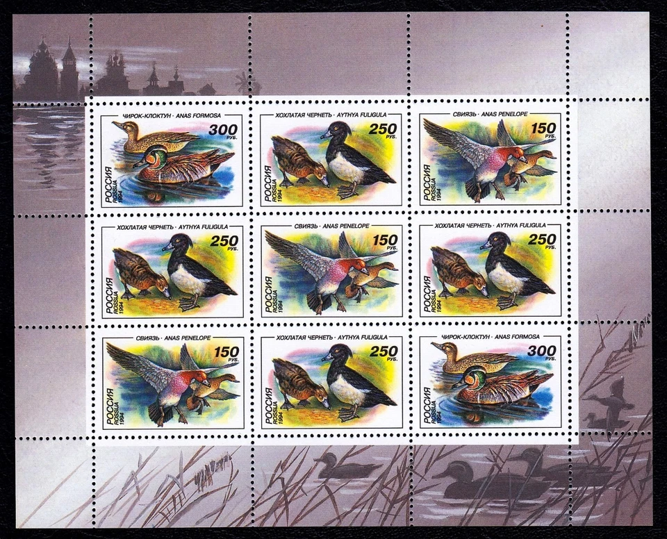 Russia 1994 Ducks Mint MNH Miniature Sheet SC 6222a - Image 1 of 1
