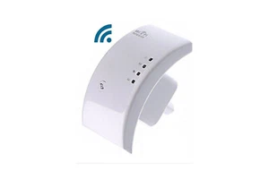 WIRELESS-N WIFI REPEATER 300 Mbps RIPETITORE AMPLIFICATORE LAN RETE WPS - Foto 1 di 4