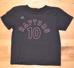 New ADIDAS T-Shirt Youth Size S 4 Toronto Raptors  Black #10 DeRozan NBA  - Picture 1 of 3