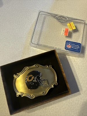 Casco con hebilla de cinturón Chicago Bears 1978 vintage diseño logotipo de la NFL por Raintree Foto 1 de 3