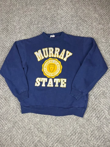 Vintage Murray State Crewneck Sweatshirt Adult Size Large Blue Pullover Mens Cover
