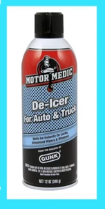Motor Medic Gunk Windshield De-Icer Spray Auto Truck Locks Windows Ice Melt 12oz - Picture 1 of 2