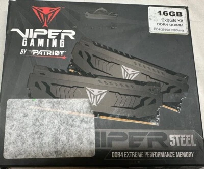 Patriot Viper Steel DDR4 8GB (2 x 4GB) 3200MHz Memory Kit (Open Box) - Image 1 of 2