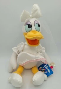 Disney The Toy Factory New With Tags Plush Daisy Duck Bride Wedding Rare - Picture 1 of 9