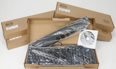 Lot of 5 DELL KB813-BK-US Smartcard Reader USB QWERTY Keyboard / Tastatur - Bild 1 von 4