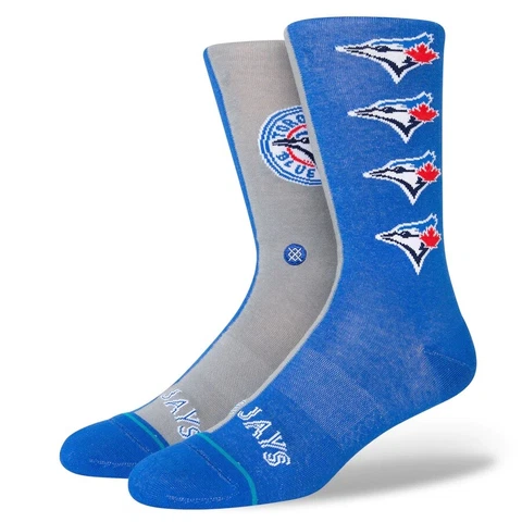 2022 Toronto Blue Jays Stance MLB Split Crew Baseball Socks Large Men's 9-13 Cover