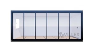 Bürocontainer - 6,0 m x 2,4 m Container Villex - mit Elektrik + Klimaanlage! - Bild 1 von 10