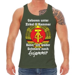 Canotta uomo maglietta muscolare sotto compasso e martello non c'è dolore LAMENTO  - Foto 1 di 5