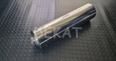 SILENZIATORE AUTO TONDO UNIVERSALE CENTRALE ACCIAIO INOX DIAMETRO Ø 76 MM L. 600 - Immagine 1 di 3