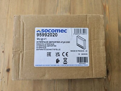 SOCOMEC ATyS D20 / 95992020 LCD Control Interface - Image 1 of 4